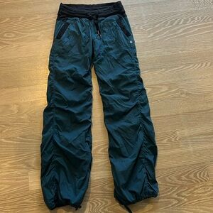 lululemon lined joggers teal sz 4